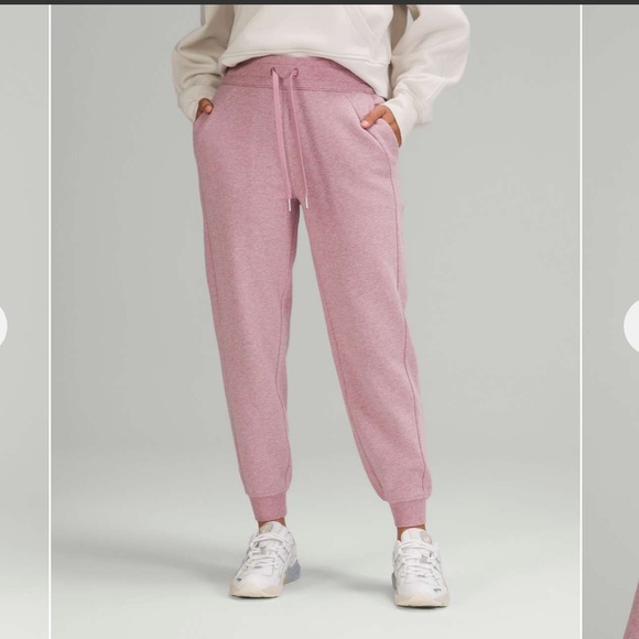 Lululemon Scuba High-Rise Jogger 7/8 Length Heathered Pink Taupe size 6 - Picture 9 of 9